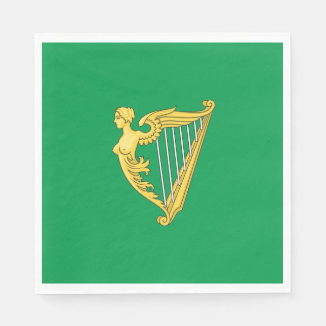 Fahne der irischen Republikaner Serviette (Vorderseite)