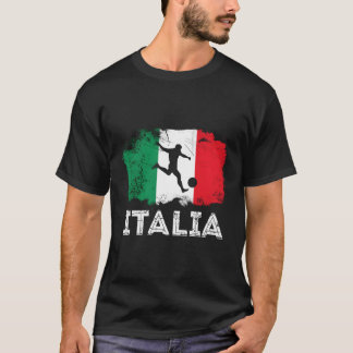 Fahne der italienischen Fußballweltmeisterschaft T-Shirt