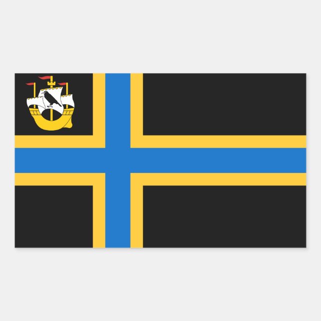 Fahne der Kaithness-rechteckige Aufkleber (Vorderseite)