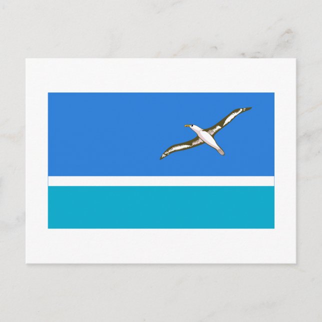 Fahne der Midway Islands Postkarte (Vorderseite)
