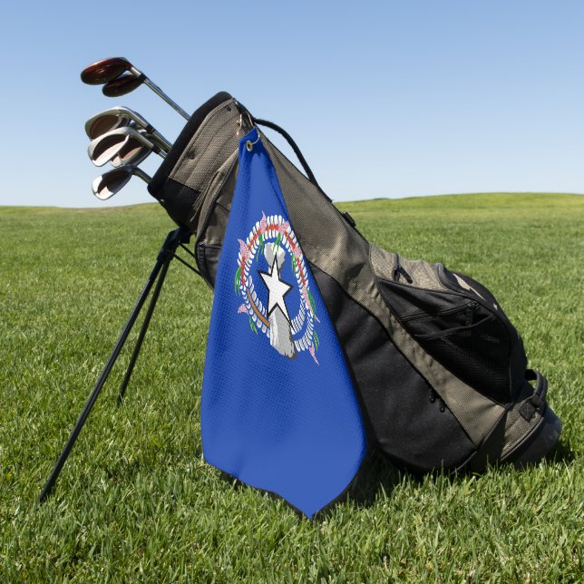 Fahne der Nördlichen Marianen Golfhandtuch (Gras)