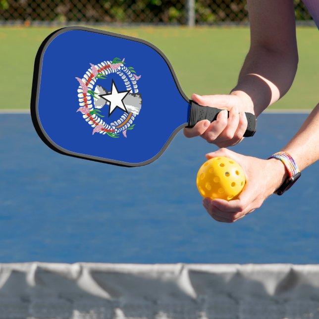 Fahne der Nördlichen Marianen Pickleball Schläger (InSitu)