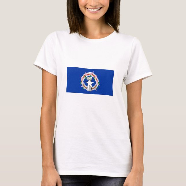 Fahne der Nördlichen Marianen T-Shirt (Vorderseite)