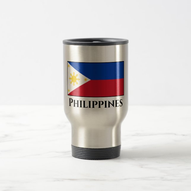 Fahne der Philippinen Reisebecher (Mittel)