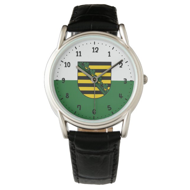 Fahne der sächsischen Armbanduhr (Vorderseite)