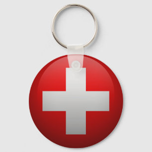 Fahne der Schweiz Schlüsselanhänger
