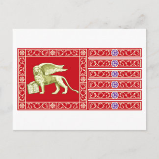 Fahne der Serenischen Republik Venedig Postkarte