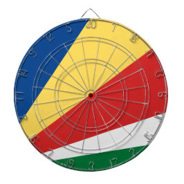Fahne der Seychellen Dartscheibe