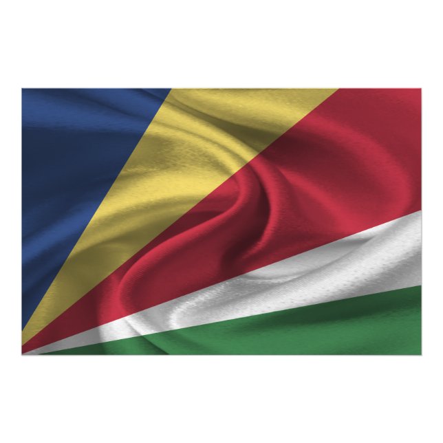 Fahne der Seychellen Fotodruck (Vorne)