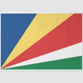 Fahne der Seychellen Seidenpapier