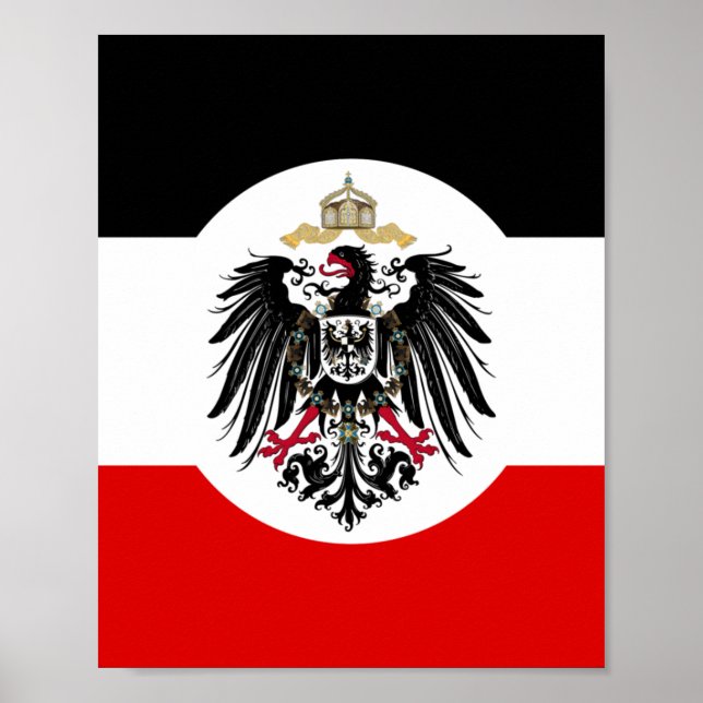 Fahne des Deutschen Reiches Poster (Vorne)