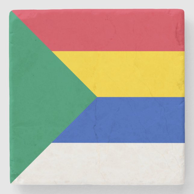 Fahne des druze-religiösen Glaubens Steinuntersetzer (Vorderseite)