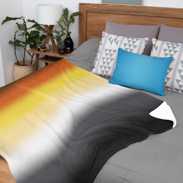 Fahne des Gay Bären - farbenfrohe Bärenflagge Sherpadecke (Von Creator hochgeladen)