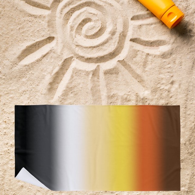 Fahne des Gay Bären - farbenfrohe Bärenflagge Strandtuch (Von Creator hochgeladen)