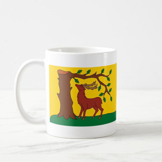Fahne des historischen Landkreises der Berkshire-K Kaffeetasse (Links)