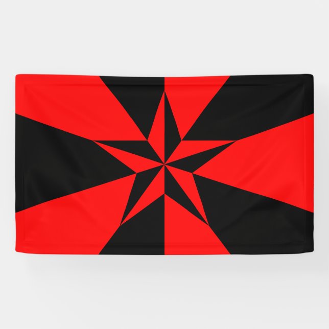 Fahne des libertären Sozialismus Banner (Horizontal)