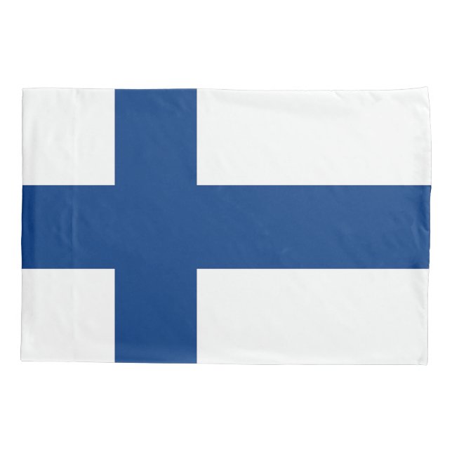 Fahne des Patriotischen Single Pillowcase in Finnl Kissenbezug (Rückseite)