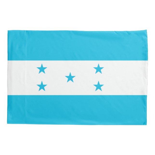 Fahne des Patriotischen Single Pillowcase in Hondu Kissenbezug (Rückseite)