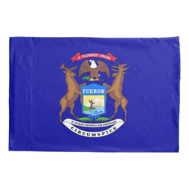 Fahne des Patriotischen Single Pillowcase von Mich Kissenbezug (Rückseite)