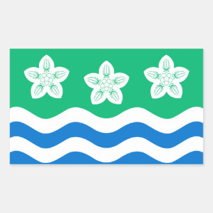 Fahne des rechteckigen Aufklebers Cumberland Rechteckiger Aufkleber