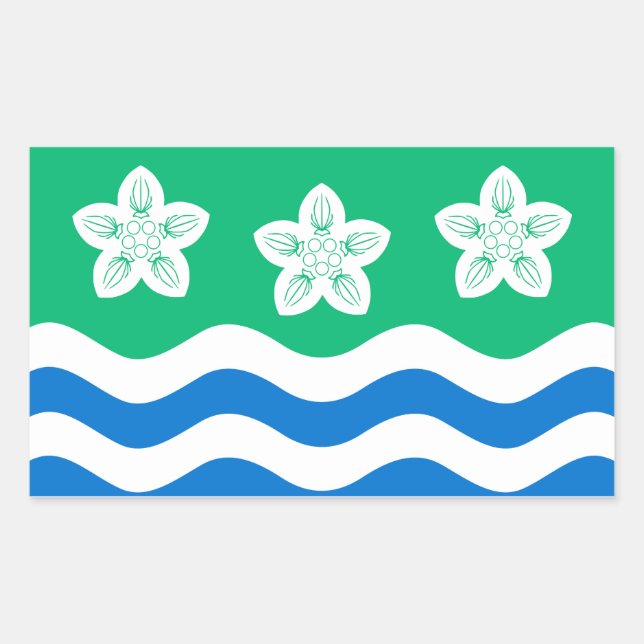 Fahne des rechteckigen Aufklebers Cumberland Rechteckiger Aufkleber (Vorderseite)