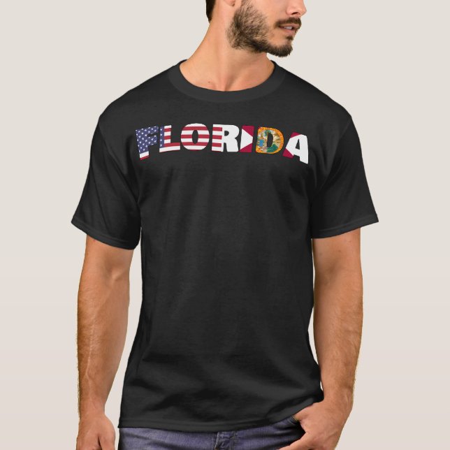 Fahne des Staates Florida T-Shirt (Vorderseite)