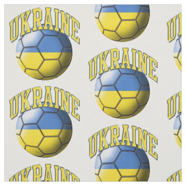 Fahne des ukrainischen Fußball-Ball-Musters Stoff (Muster)
