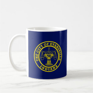 Fahne Evansville, Indiana Coffee Tasse