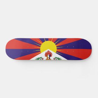 Fahne "Free Tibet" Skateboard