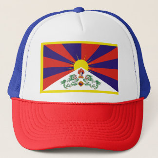 Fahne frei Tibet - Peu Rangzen བོ ད ་ ར ང ་ བ ཙ ན Truckerkappe