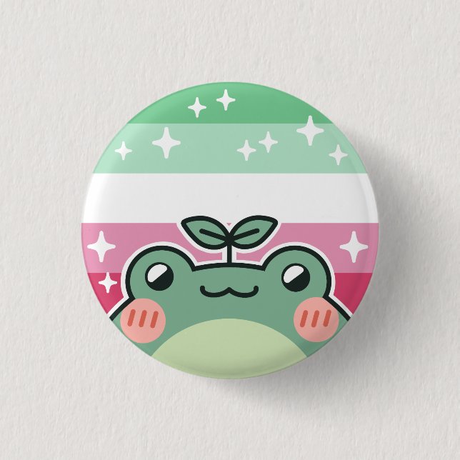 Fahne für abrosexual LGBT Button (Vorderseite)