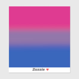 Fahne für Bisexual-Stolz - farbenfrohe Bi-Flagge Aufkleber