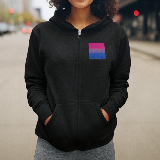 Fahne für Bisexual-Stolz - farbenfrohe Bi-Flagge Hoodie (Von Creator hochgeladen)