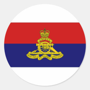 Fahne für das Lager der Artillerie in Kanada Runder Aufkleber