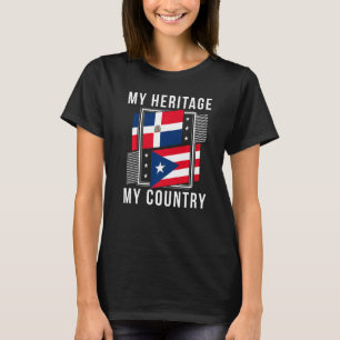 Fahne für das Privileg Puerto Rico und Dominikaner T-Shirt