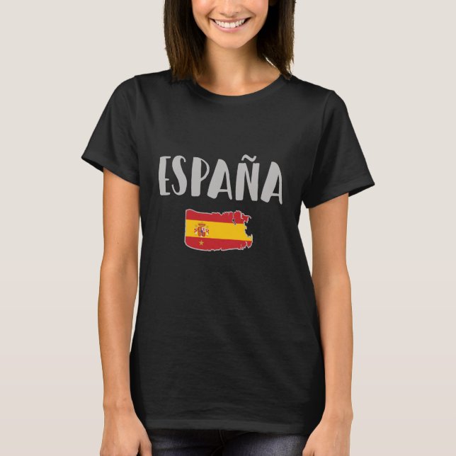Fahne für das Shirt "Spanien Fußball" (Vorderseite)