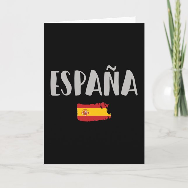 Fahne für das Shirt "Spanien Fußball" Karte (Vorderseite)