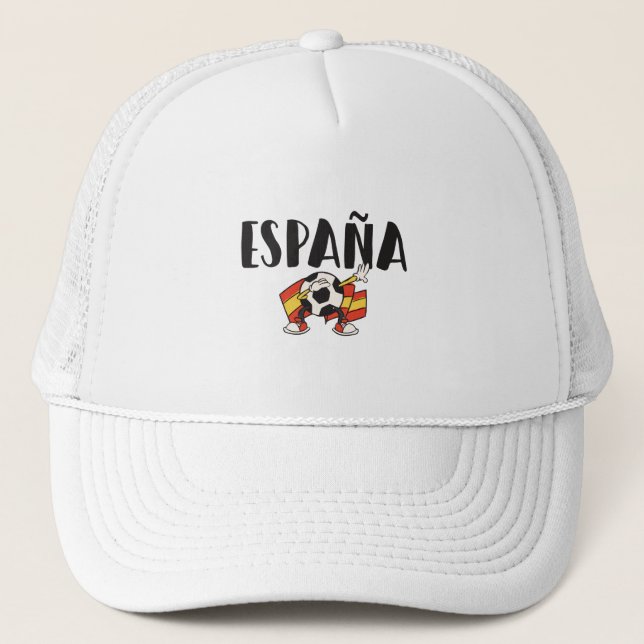 Fahne für das Shirt "Spanien Fußball" Truckerkappe (Vorderseite)