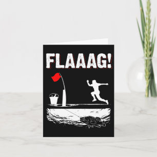 Fahne für den Eisanfang, die für die Eisfischfahne Karte