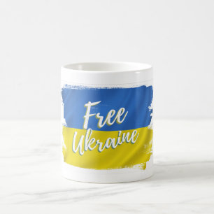 Fahne für die freie Ukraine Kaffeetasse