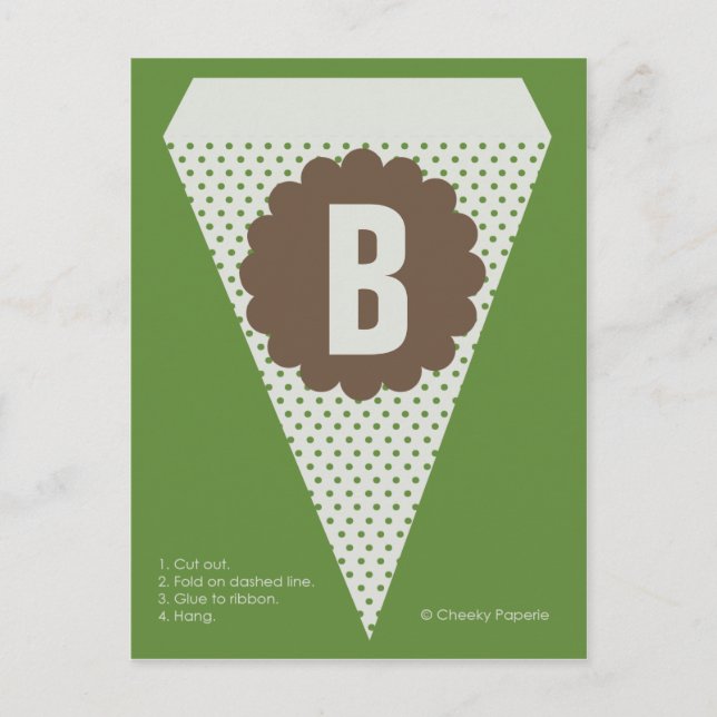 Fahne für die Holzlandeleuchte Postkarte (Vorderseite)