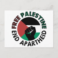 Fahne für ein freies Palästina-Ende der Apartheid 