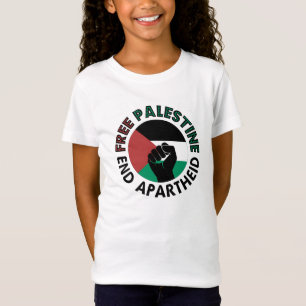Fahne für ein freies Palästina-Ende der Apartheid T-Shirt