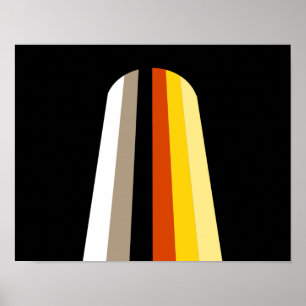 Fahne für lange Haare Poster