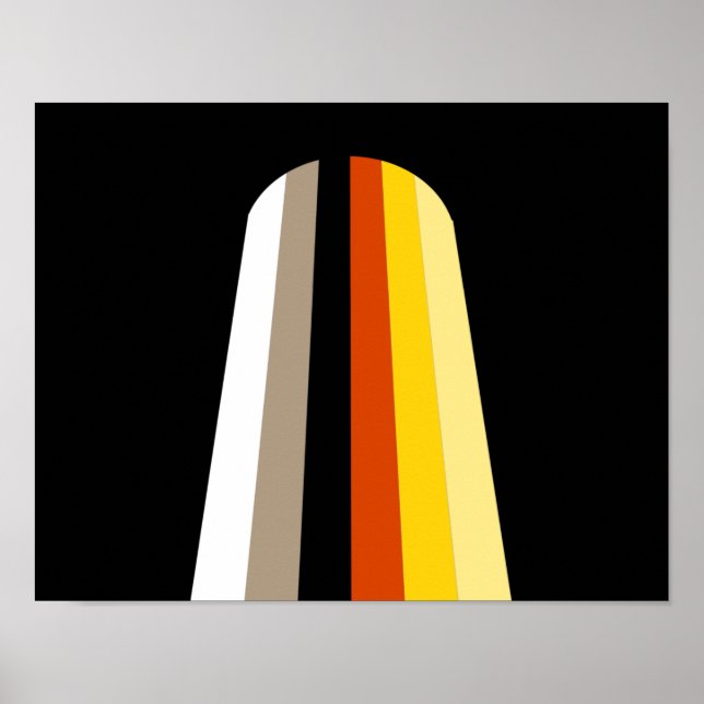Fahne für lange Haare Poster (Vorne)