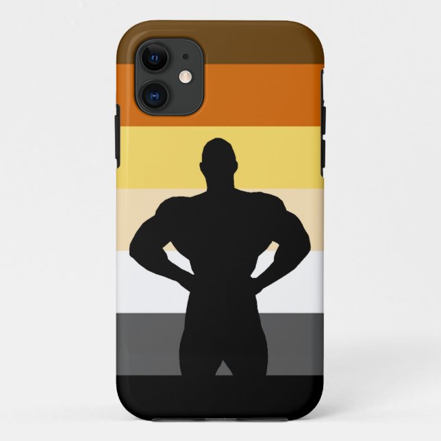 Fahne für Muskelbärenbären Case-Mate iPhone Hülle (Rückseite)