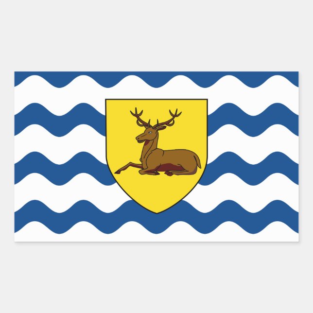 Fahne Hertfordshire-rechteckiger Aufkleber (Vorderseite)