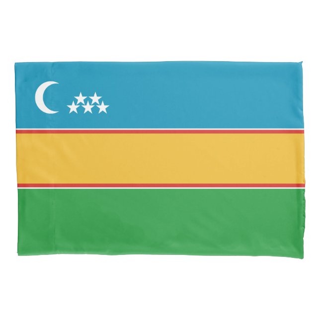 Fahne Karakalpakstan Kissenbezug (Vorderseite)