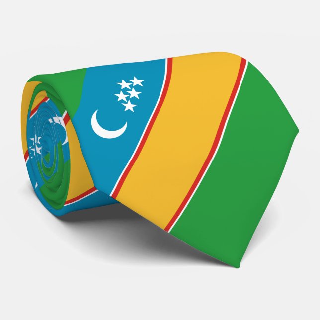 Fahne Karakalpakstan Krawatte (Gerollt)