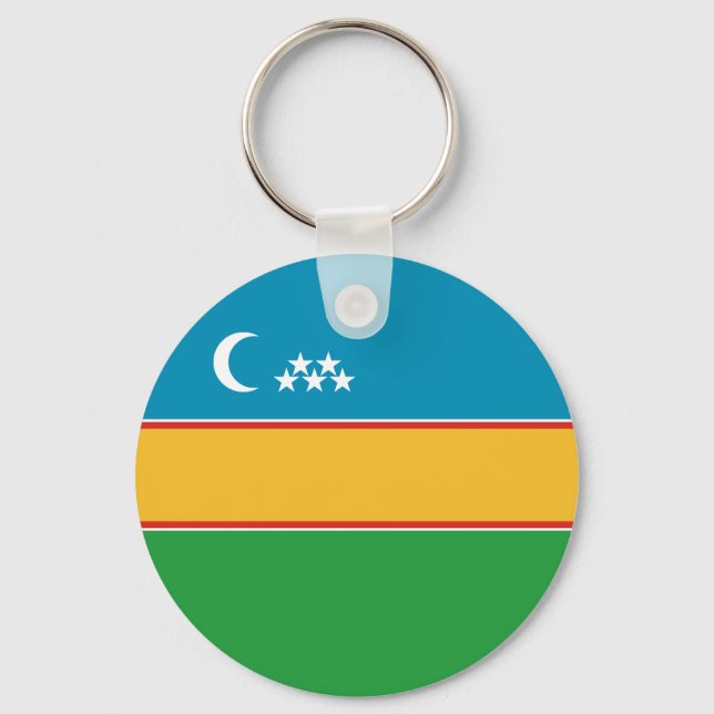 Fahne Karakalpakstan Schlüsselanhänger (Vorderseite)